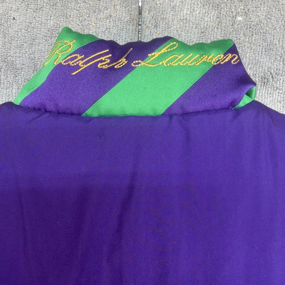 Ralph Lauren Kids Reversible Puffer Vest Down Filled‎ Preppy Winter Size 6